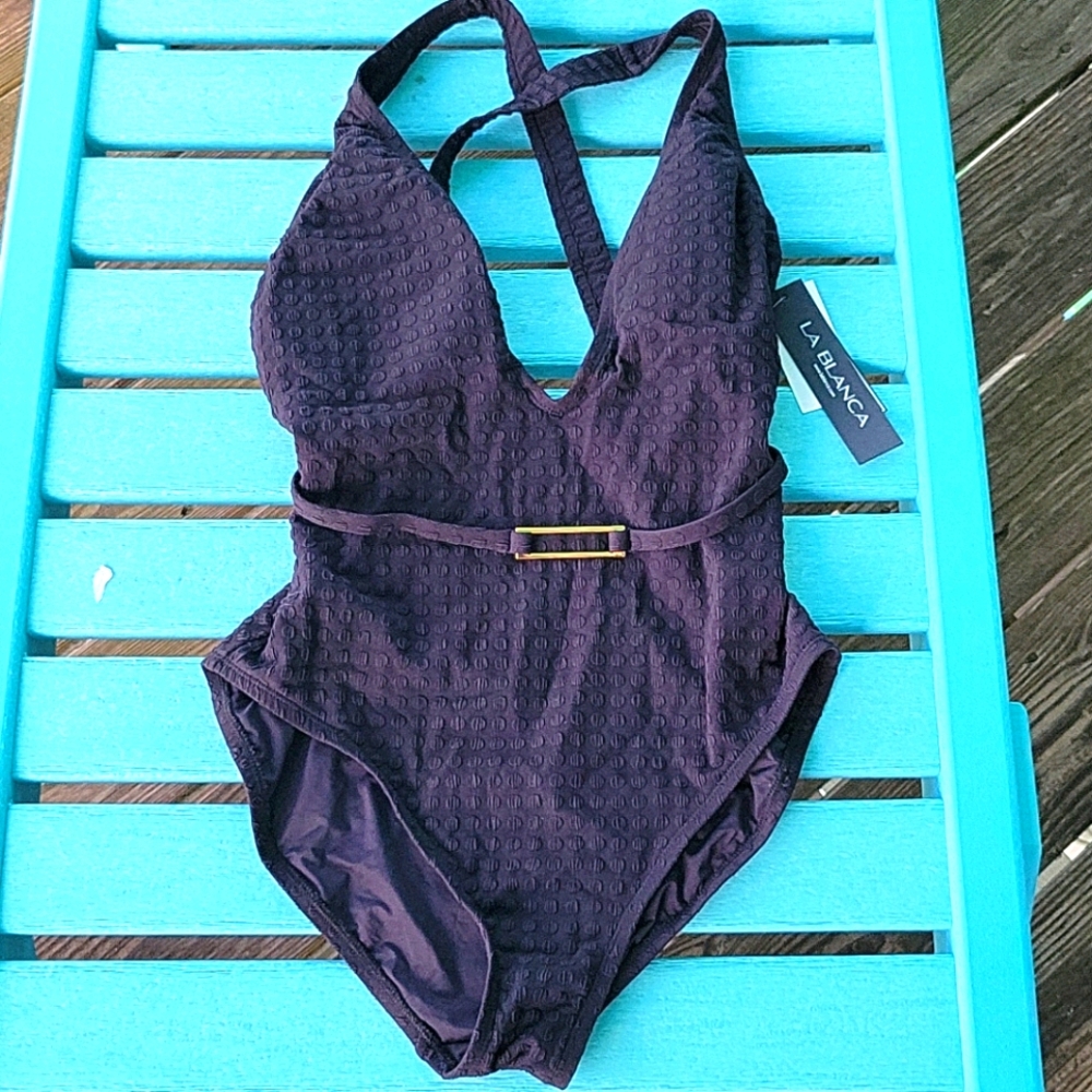 Black one piece swimsuit